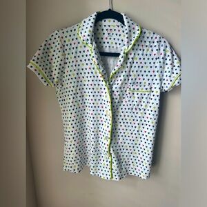 Roller Rabbit Heart Pajama Top